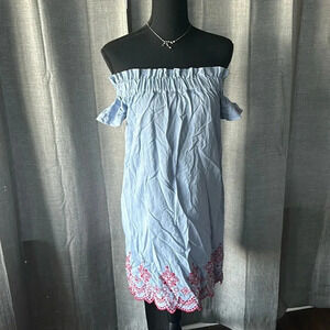 Blue and Red Vineyard Vines Dress
